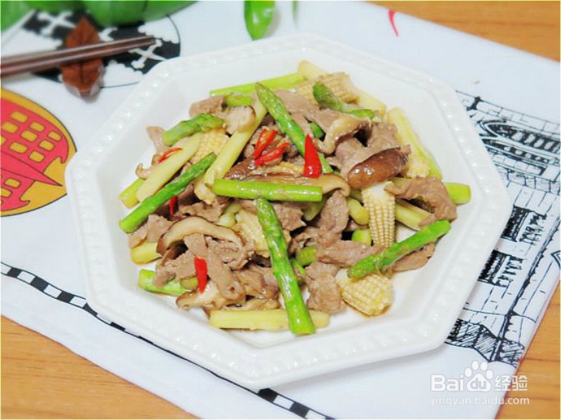 怎样做出家常菜系列之芦笋炒肉丝