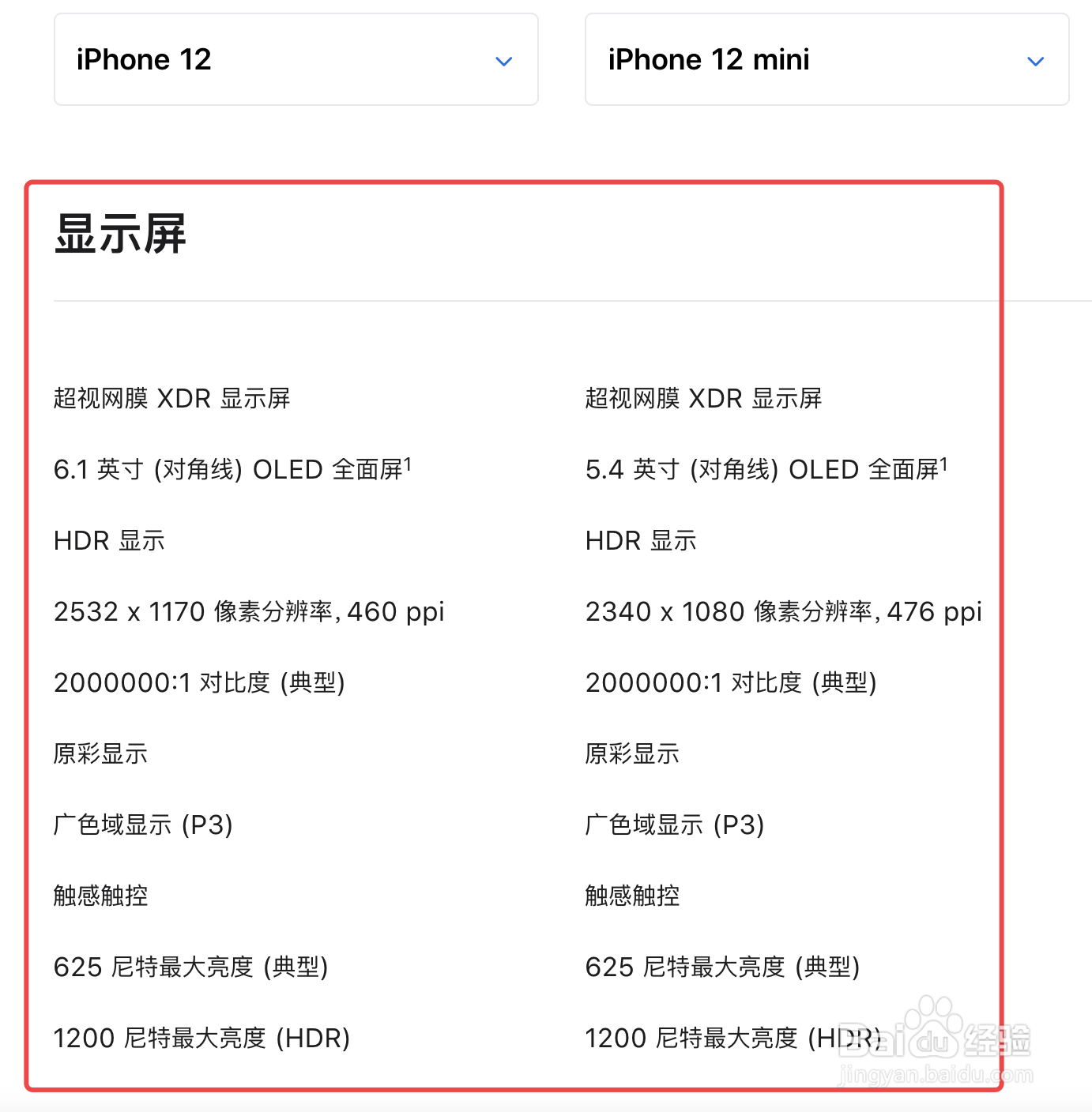 iphone12与iphone12mini机型如何比较