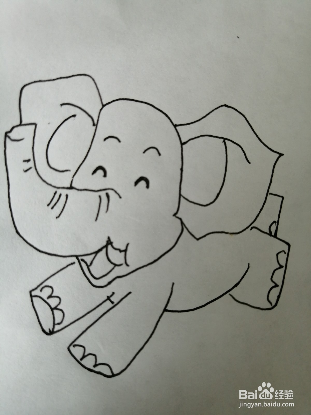 大象简笔画怎么画