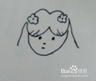 简笔画教程:漂亮女孩头像怎么画,如何画