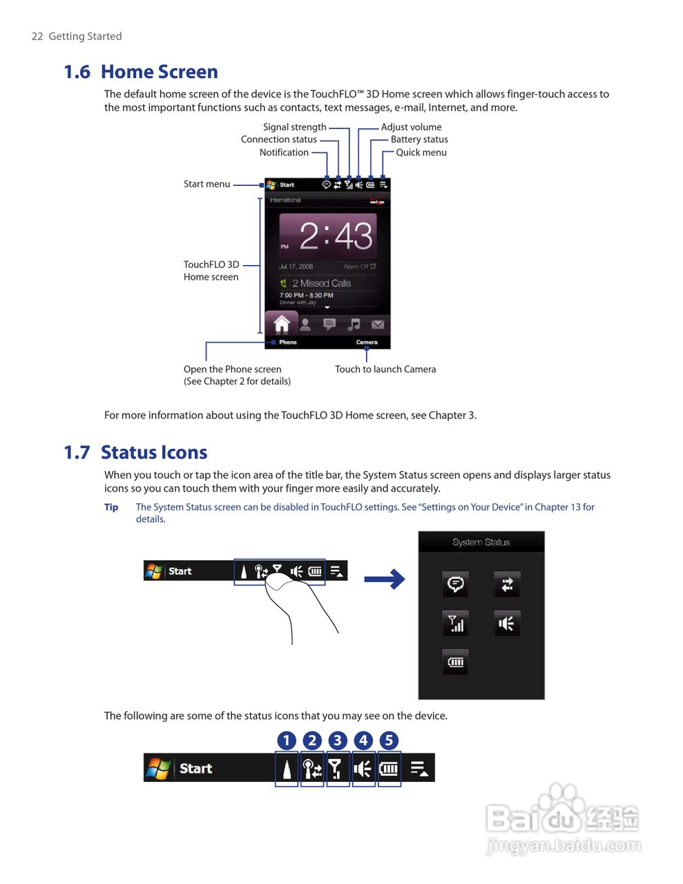 HTC Touch Diamond(Verizon)(s910)手机说明书:[3]