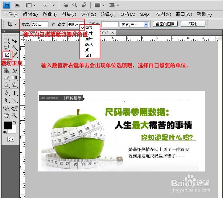 PS怎么修改宝贝图片大小