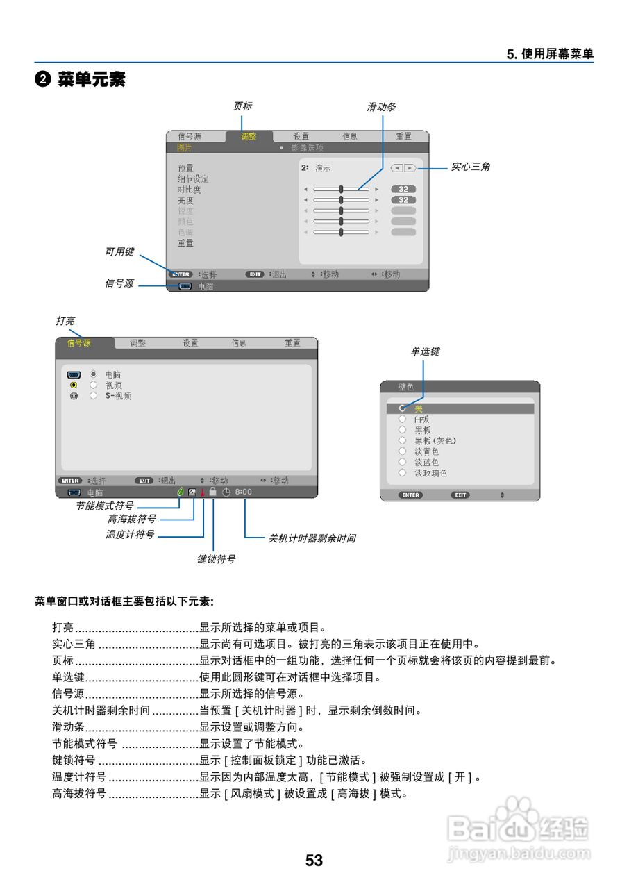 日电NP-V260W+投影机说明书:[7]