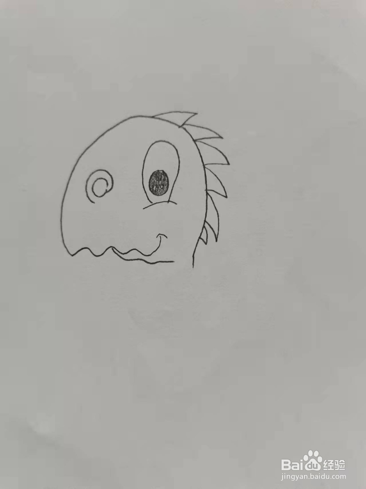窃蛋龙简笔画
