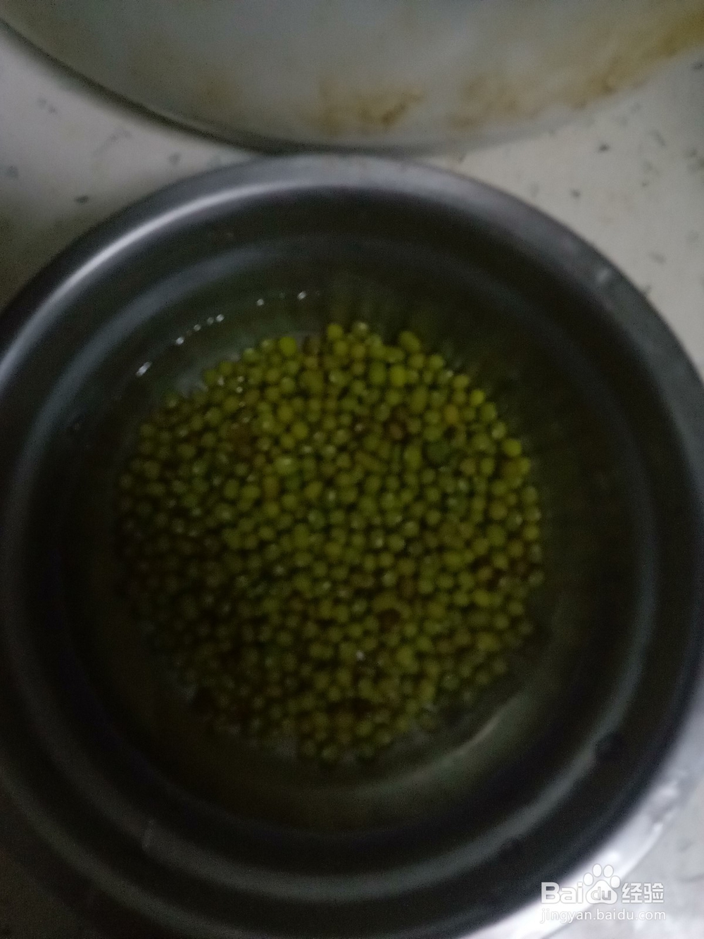 砂锅紫薯绿豆粥