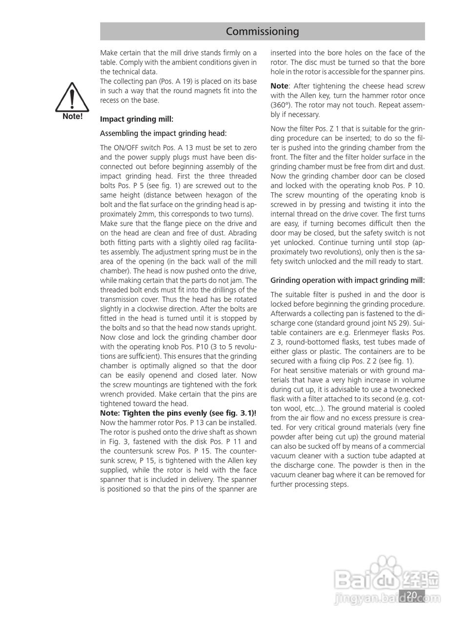 IKA MF10精细研磨机使用说明书:[2]