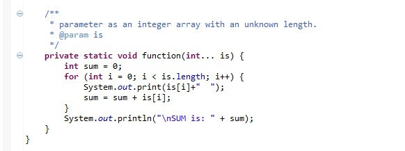 Java中方法内的可变参数怎么使用