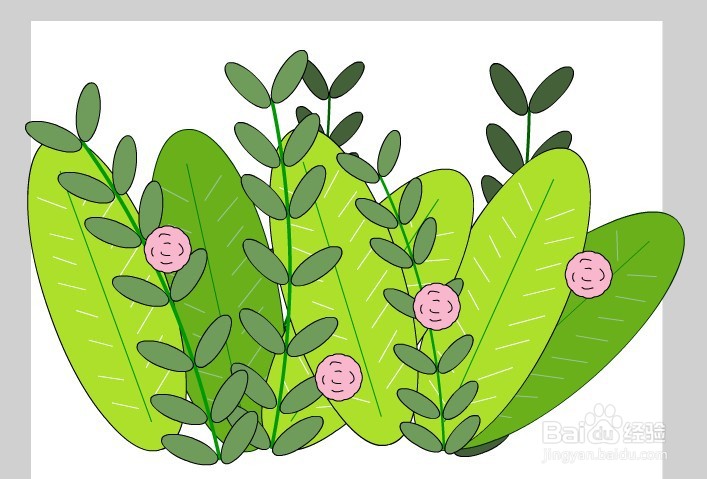 flash如何绘制草丛背景组合