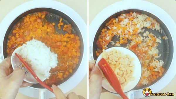 番茄汁三文鱼饭