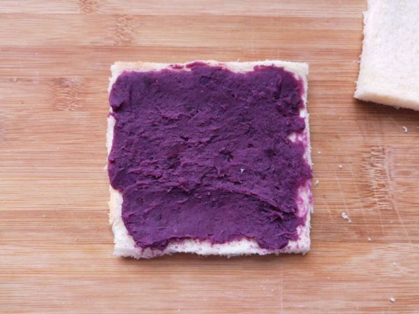 燕麦紫薯吐司卷