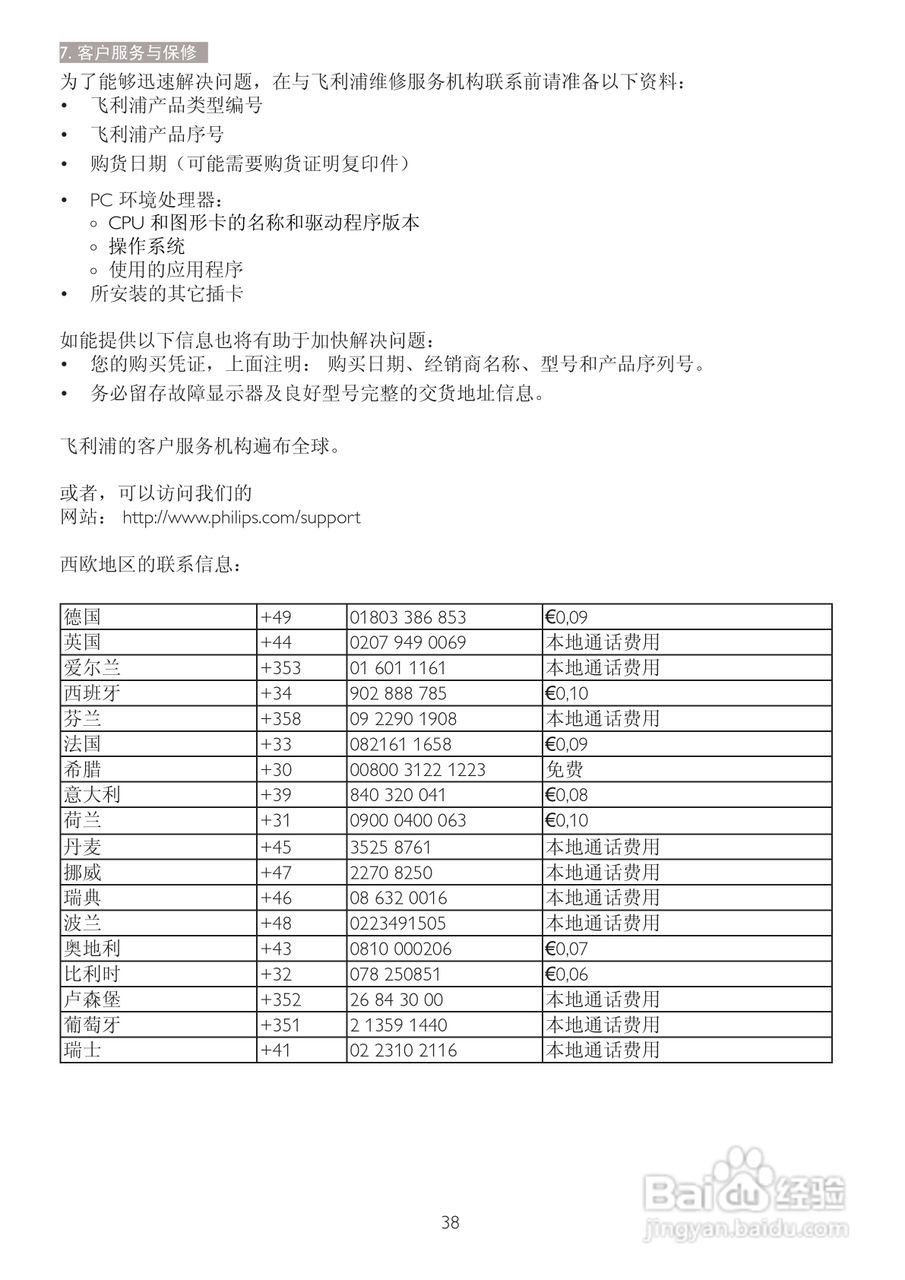 飞利浦221S3SB/93液晶显示器使用说明书:[4]