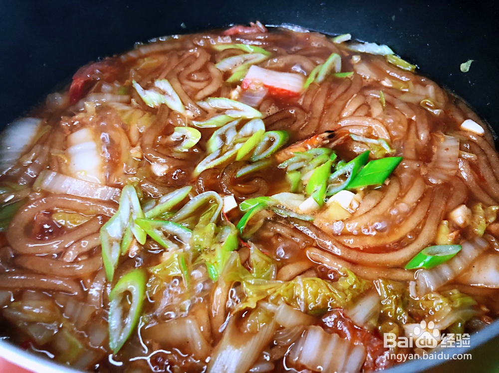 香浓的焖烧大虾白菜粉条