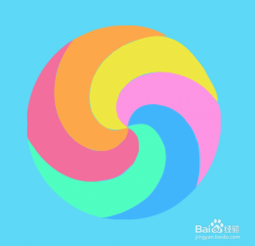 如何画一个七彩棒棒糖？