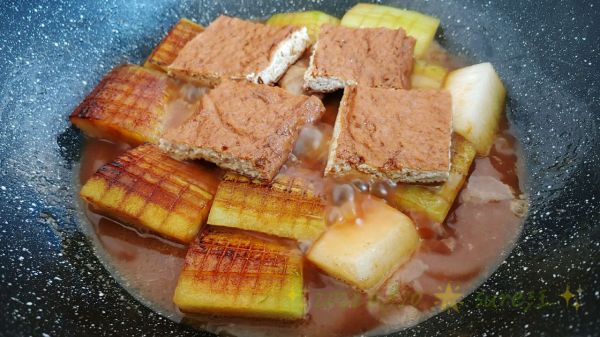 卤香豆腐烧冬瓜