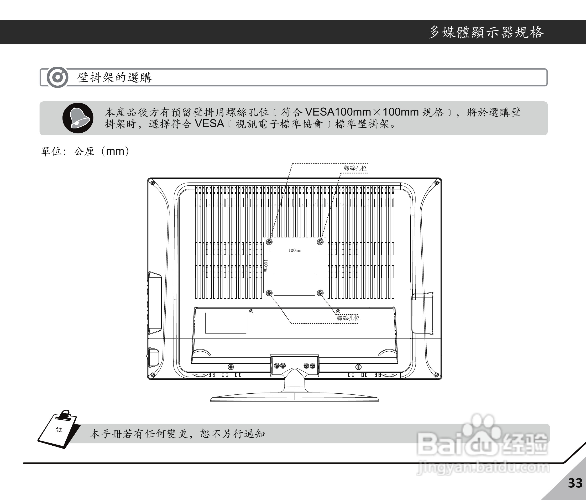 声宝LM-24S6P多媒体液晶显示器使用说明书:[4]