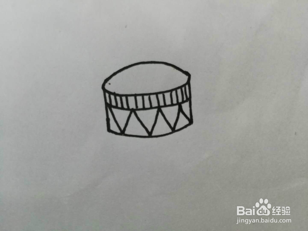 简笔画小响鼓