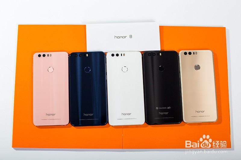 荣耀8珠光白、流光金、幻夜黑、樱语粉和魅海蓝