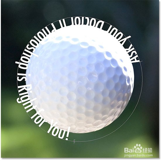 在Photoshop中创建一个路径的类型