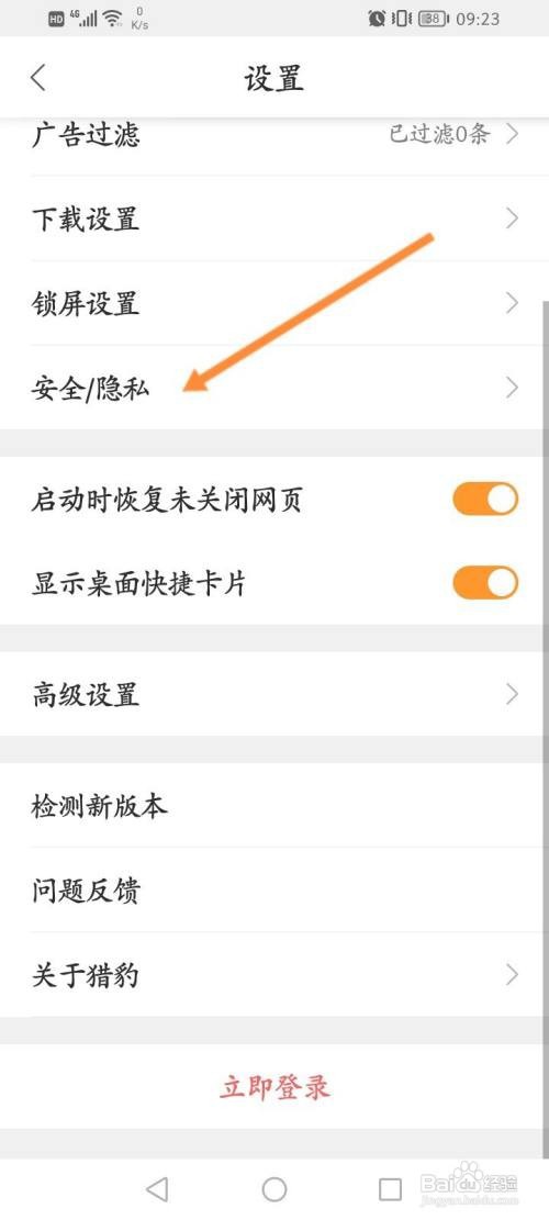 猎豹浏览器APP在哪里开启下载保护