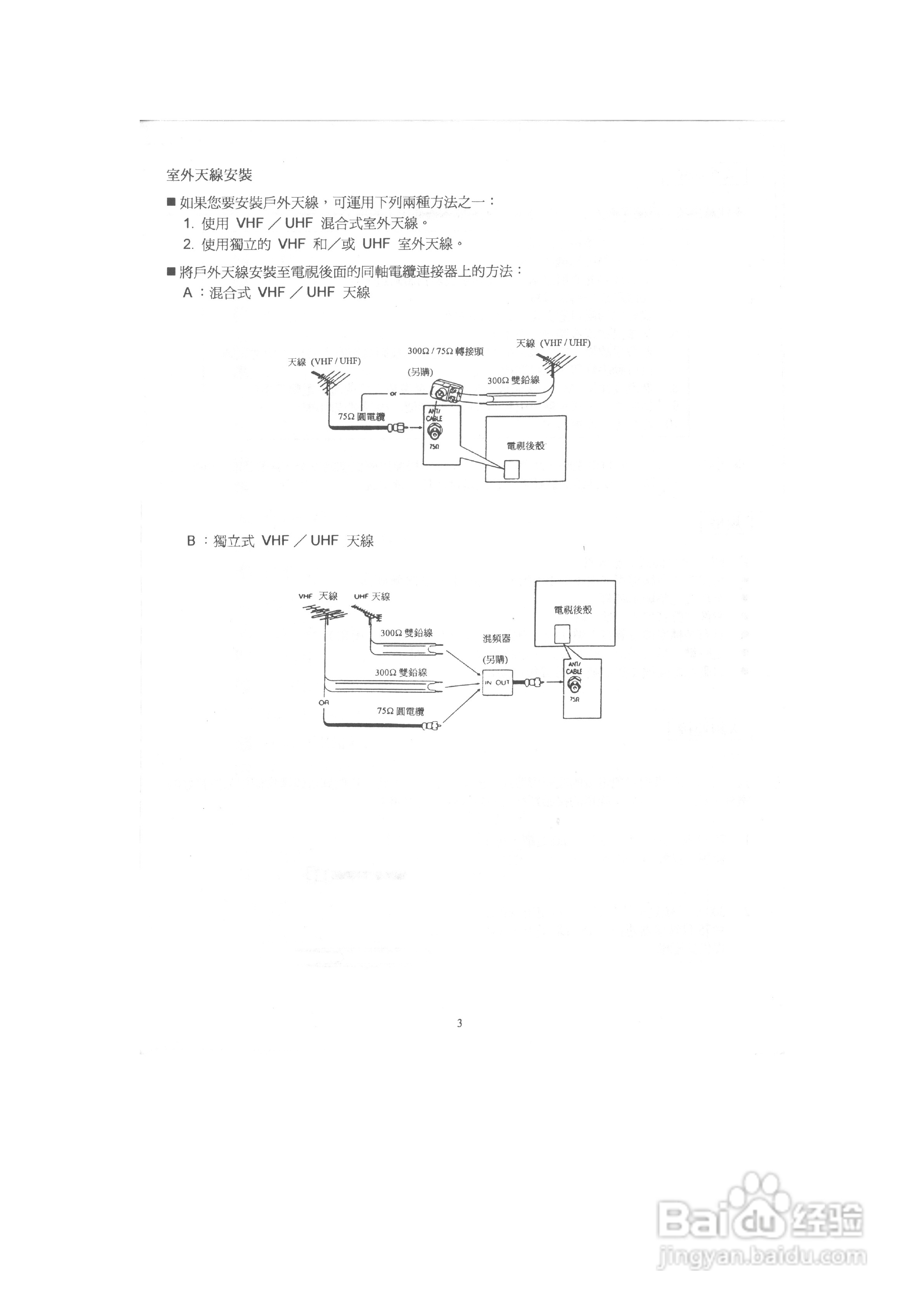 歌林CT-2581K型电视机使用说明书:[1]
