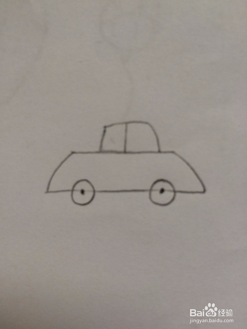小轿车简笔画是怎样画的