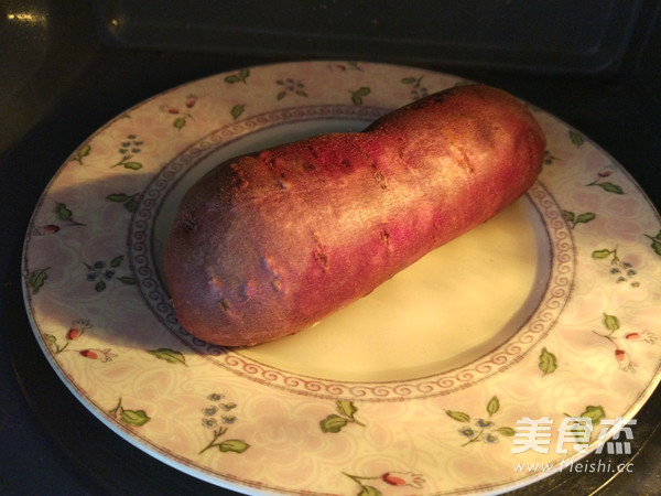 早餐微波紫薯