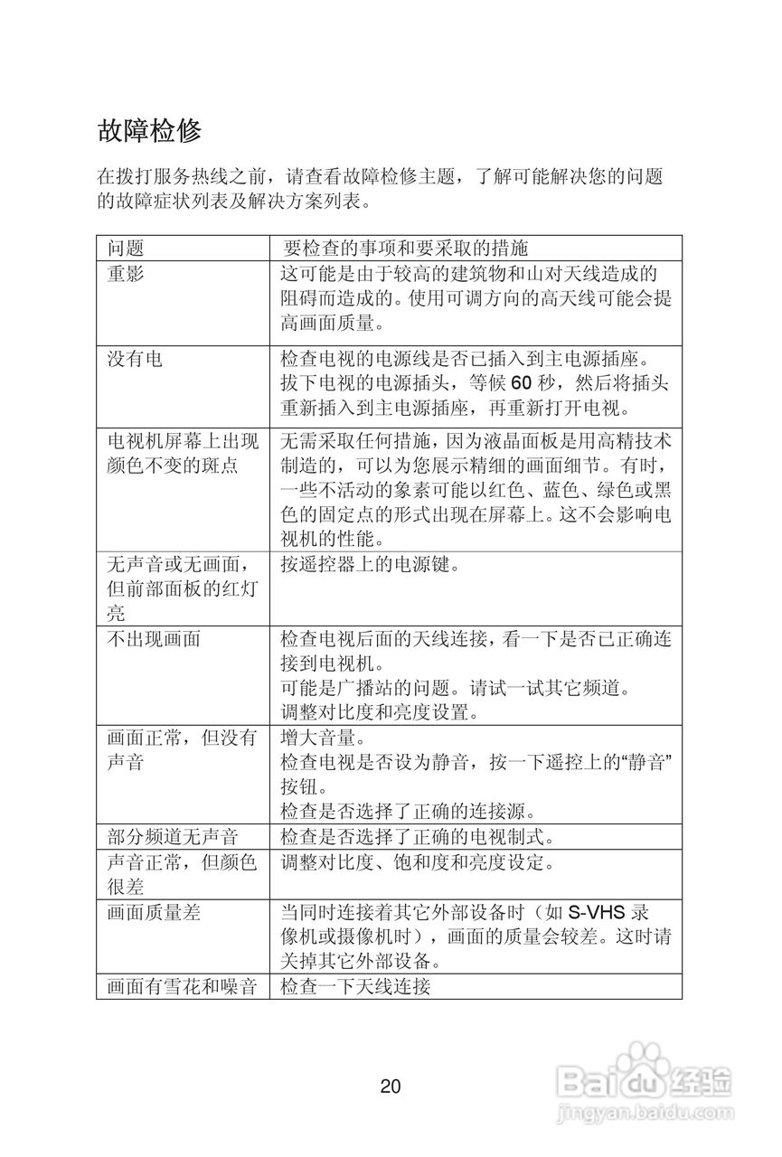 熊猫电子L32A01D液晶彩色电视机说明书:[3]