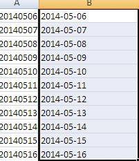 execl使用教程：[4]如何把数值变成日期格式