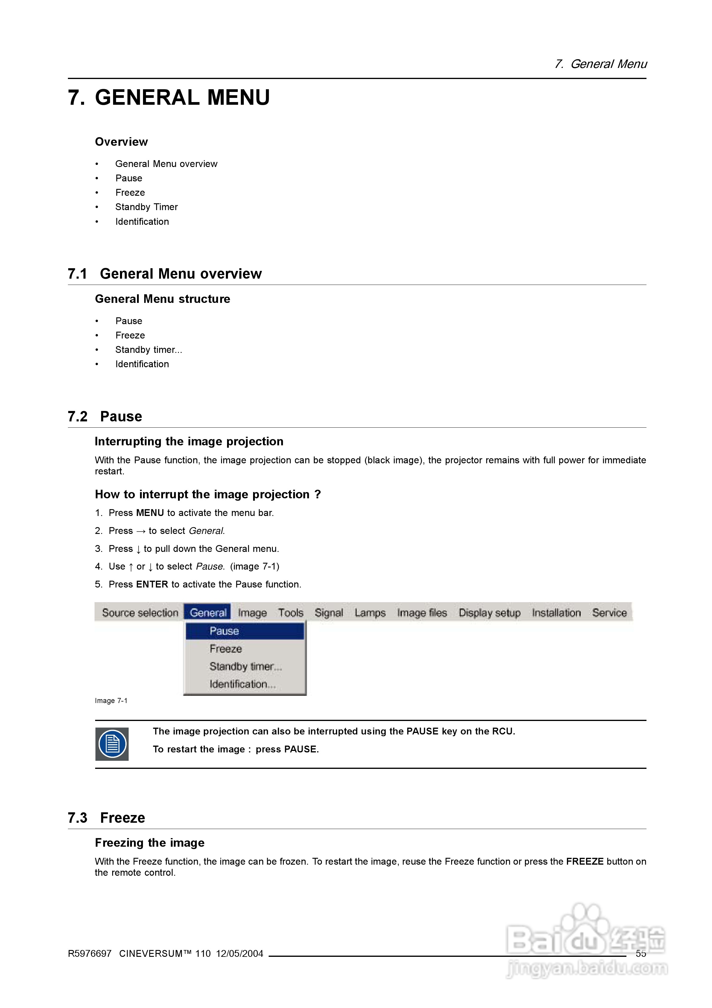 Barco巴可 Cine VERSUM 110投影机说明书:[6]