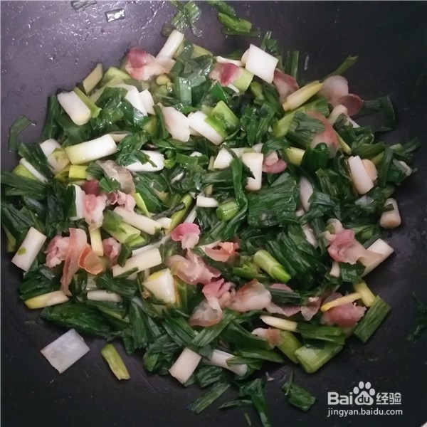 腊肉烧大蒜的做法