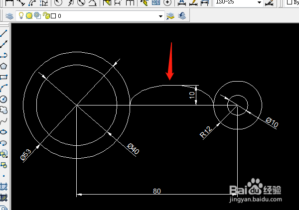 绘制CAD的椭圆弧之实例