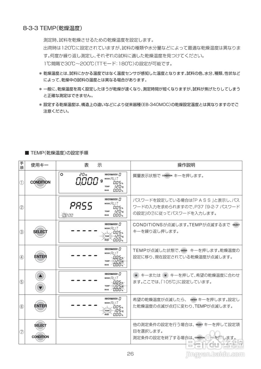 电子水分计MOC-120H使用说明书:[4]