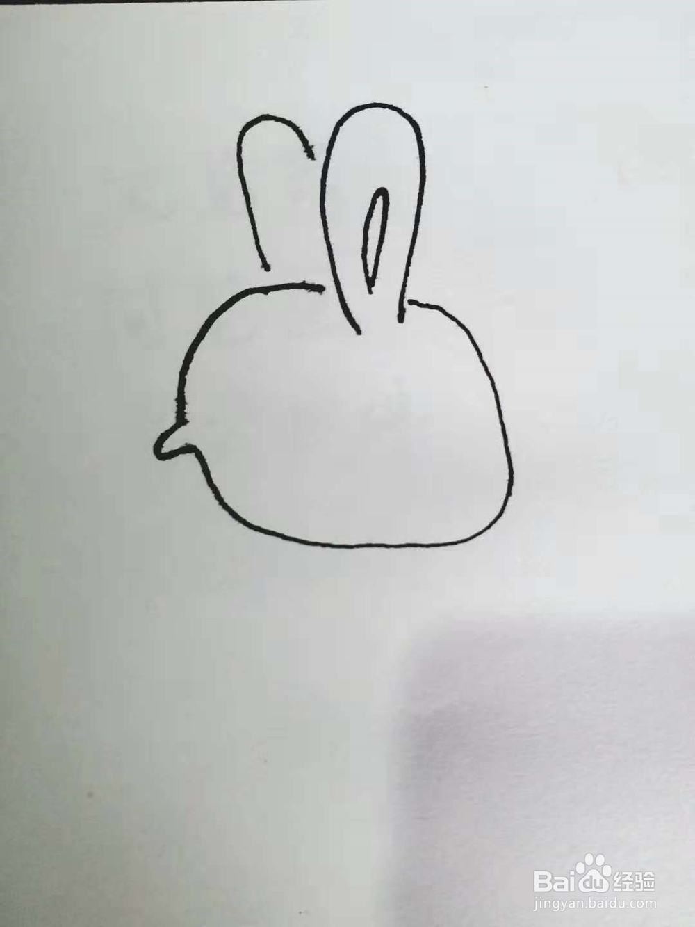 卡通兔的简笔画法《六》
