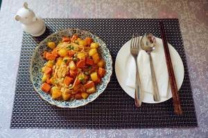 家常的土豆焖面