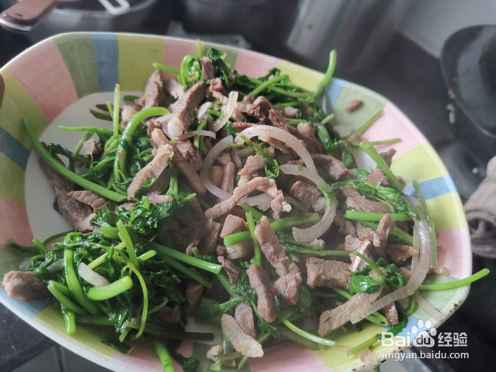 猪肉丝炒香菜