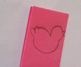 小鸡剪纸的制作图解