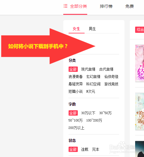 如何将小说下载到手机中?