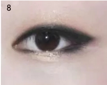 .单眼皮小烟熏妆