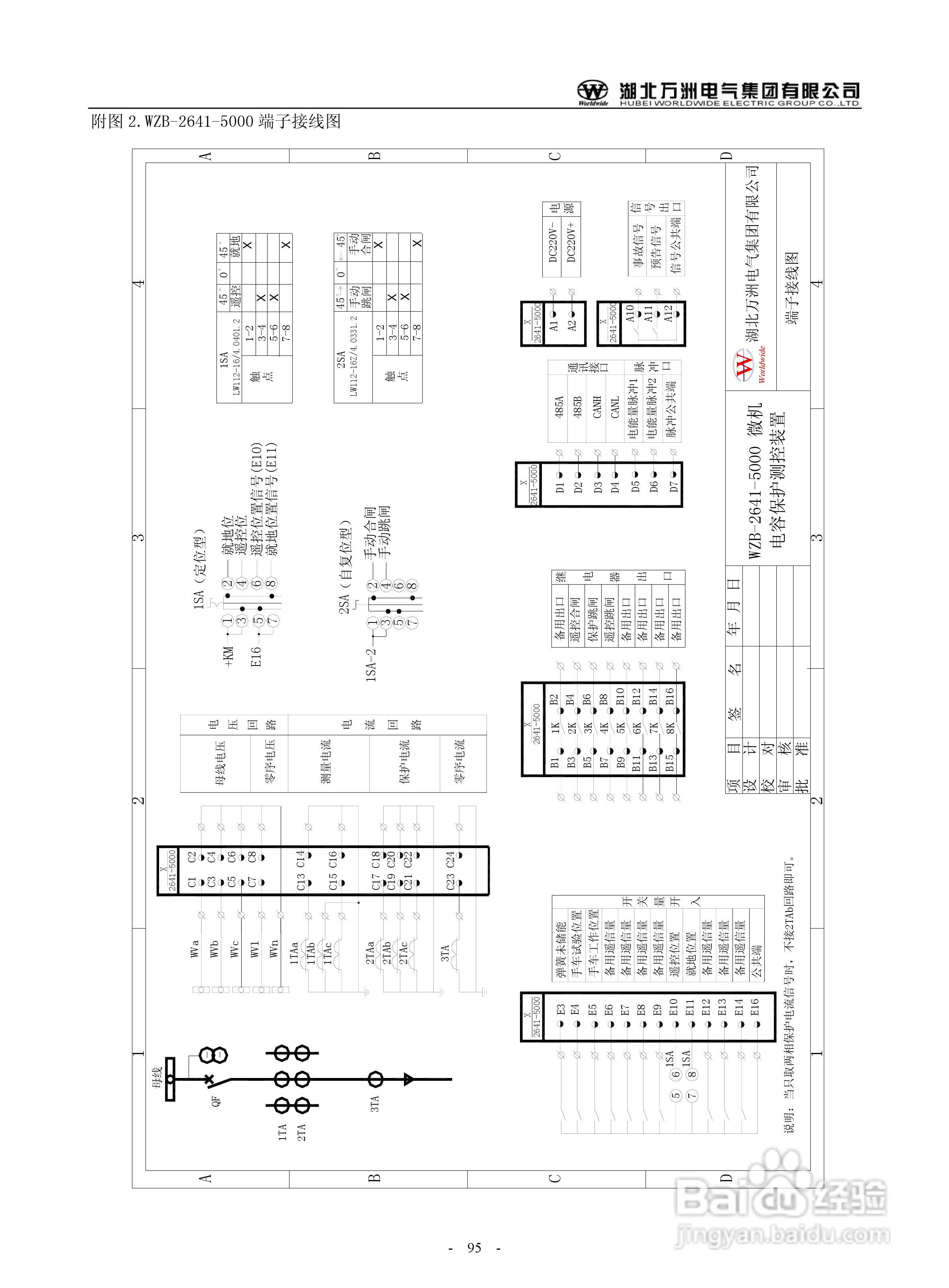 万洲WZB-2671A-5000微机母线绝缘监察装置使用说明书:[10]