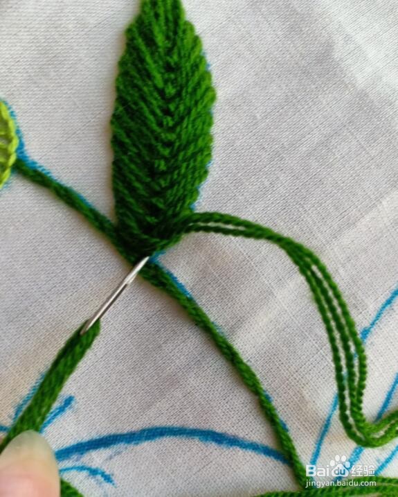 大叶子要怎么绣