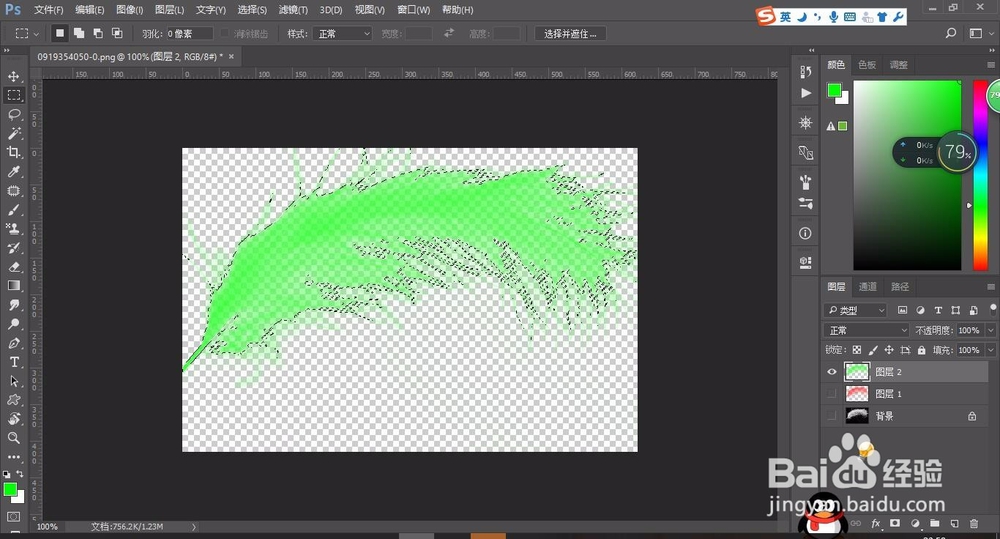 轻松学PS用通道工具简单快速抠出羽毛