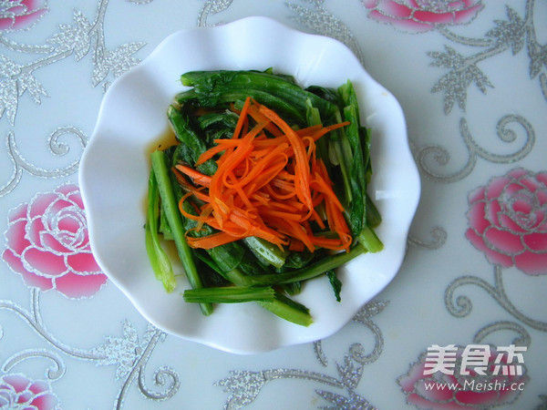 白灼油麦菜的做法