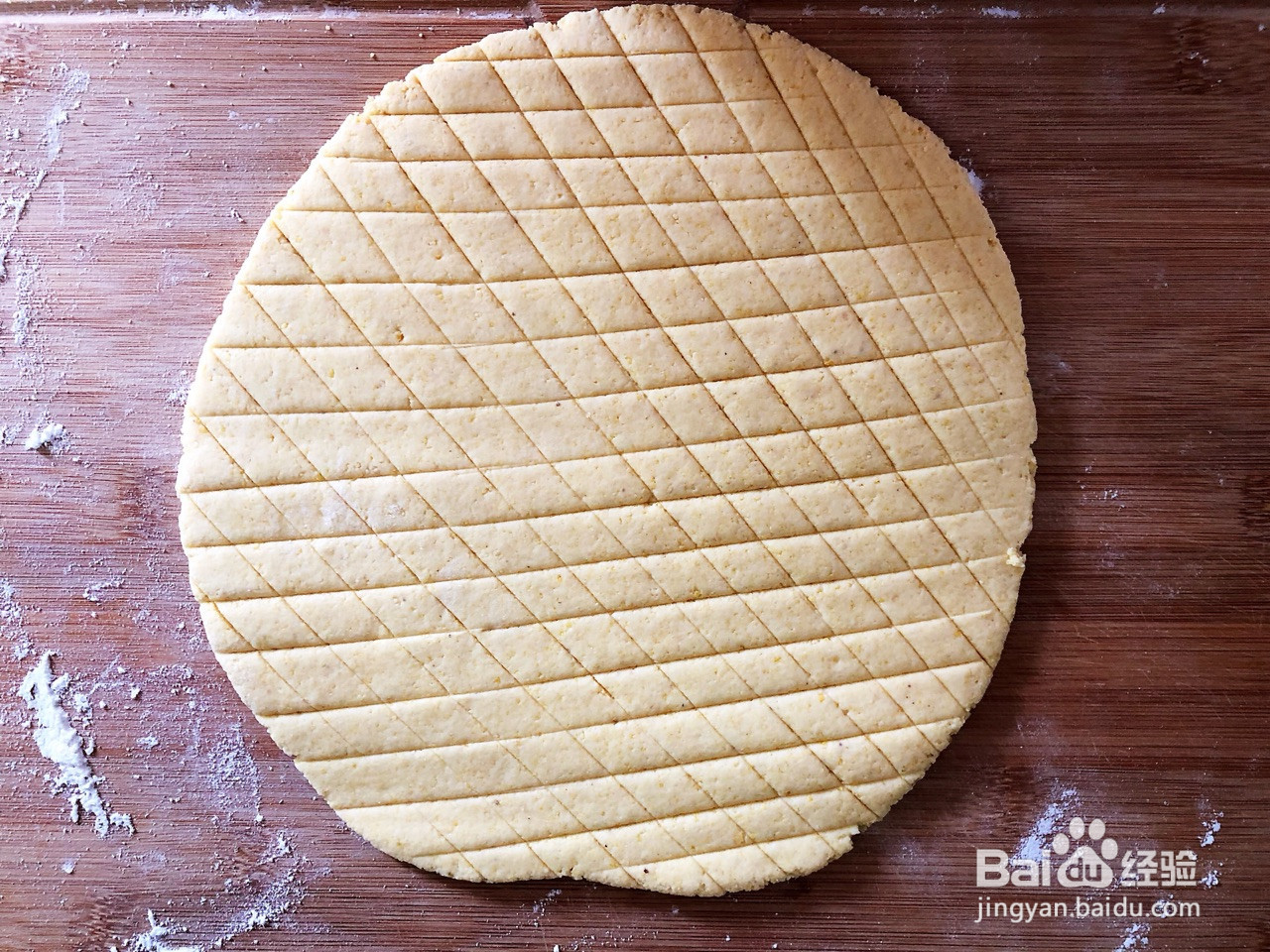 奶香玉米面饼的做法