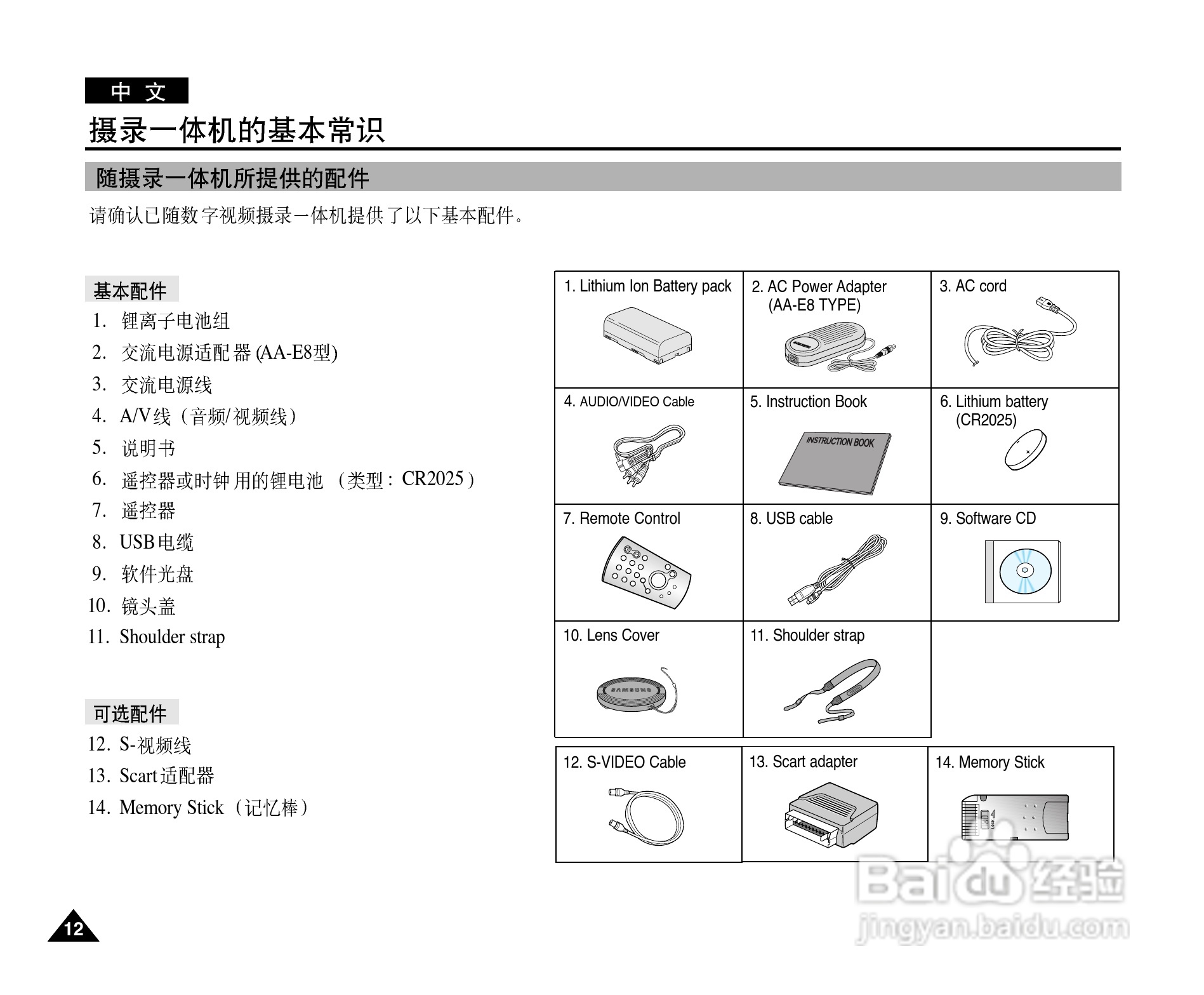 三星VP-D107(i)数字摄录一体机用户说明书:[2]