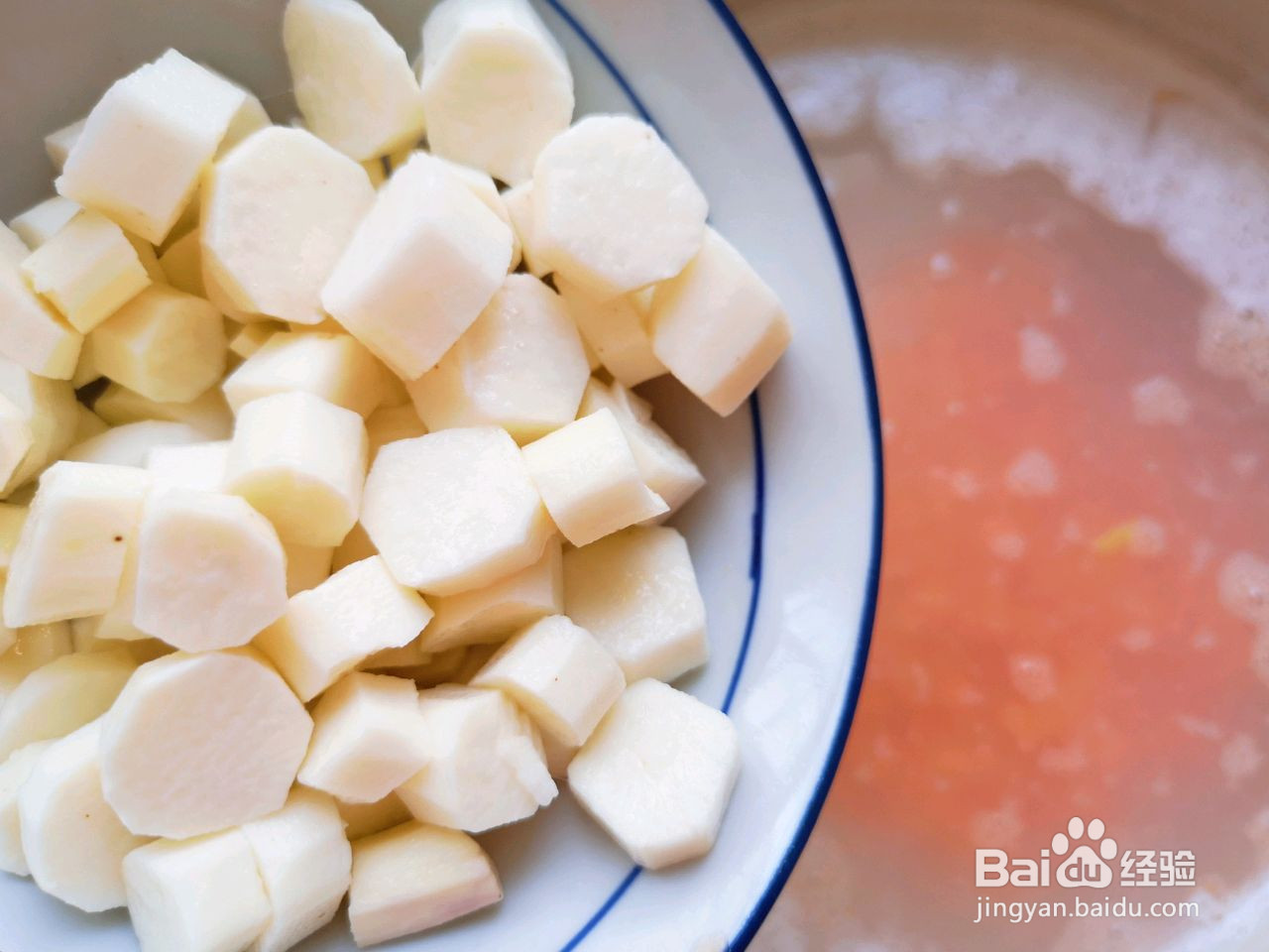 胡萝卜山药粥的做法