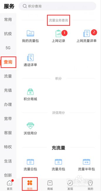 怎么查询手机流量