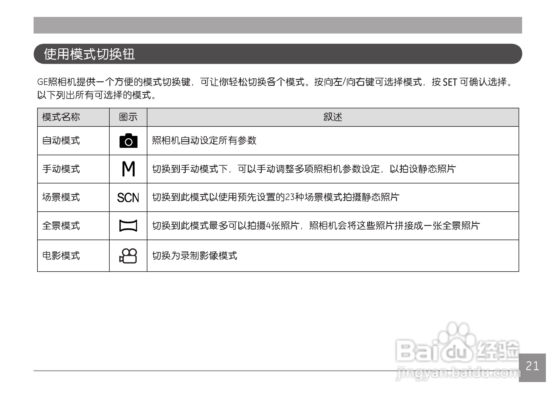 GE通用 C1440W数码相机说明书:[3]