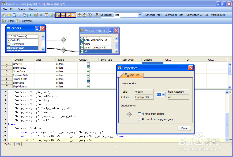 sqlyog表格的建立