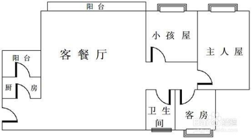 如何运用电脑自带画图工具画平面图