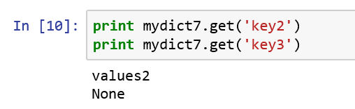 python学习3--字典